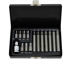 AW-Tools AWTOOLS IMBUSINIAI ANTGALIAI HEX 15vnt. Juodas LINE