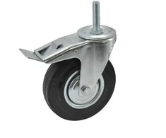 AW-Tools AWTOOLS KOŁO SKRĘTNE CZ. GUMA HAM.TR. 75mm