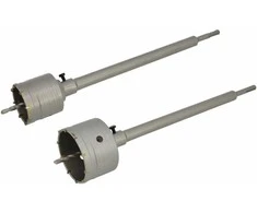 AW-Tools SDS Plus gręžimo karūnų betonui su  350mm centravimo grąžtais rinkinys FI65mm + FI80mm