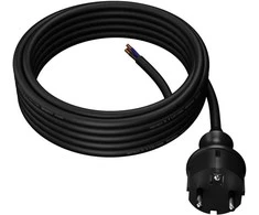 AW-Tools AWTOOLS LAIDAS SU KIŠTUKU 5m 2×1,5 Juodas H05VV-F
