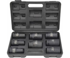 AW-Tools AWTOOLS SMŪGINIŲ GALVUČIŲ RINKINYS 3/4″ 8 vnt./17-38 mm/ ILGOS Juodas LINE