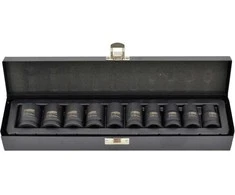 AW-Tools Smūginių galvučių rinkinys AWTools AW38623BL; 1/2''; 10-22 mm; 10 vnt.