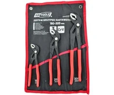 AW-Tools Veržliarakčių komplektas AWTools AW31374; 180-300 mm; 3 vnt.