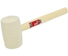 AW-Tools AWTOOLS GUMINIS PLAKTUKAS SU MEDINE RANKENA, Baltas 455 g