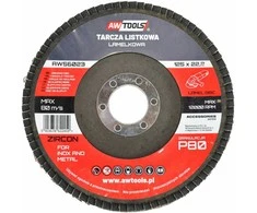 AW-Tools AWTOOLS DISKINIS ŠLIFAVIMO DISKAS 125mm P40 INOX METALUI CIKONIO