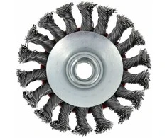 AW-Tools AWTOOLS KŪGINIS ŠEPETYS 100mm M14 SUSUKTA VIELA