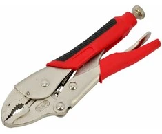 AW-Tools AWTOOLS SPAUSTUVAI SU FIKSATORIUMI 140mm SU APVALINTAIS ŽANDIKAULIAIS TPR Juodas LINE