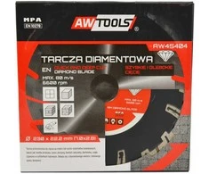AW-Tools AWTOOLS DEIMANTINIS DISKAS 125×22,2 / SEGMENTINIS GILIAM PJOVIMUI (AW46125)