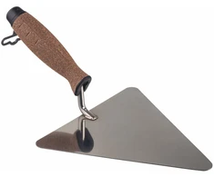 AW-Tools AWTOOLS TRIKAMPĖ NERŪDIJANČIO PLIENO MENTELĖ 200mm SU KORKINE RANKENA 1206K