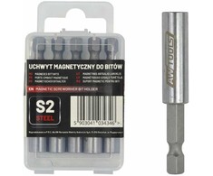AW-Tools AWTOOLS UCHWYT MAGNETYCZNY DO sukimo antgalių BITÓW 1/4" 60mm/5szt.