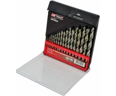 Grąžtas AW-Tools AWTOOLS WIERTŁA DO METALU HSS-G KOMPLET 19elem. /1,0-10,0mm/