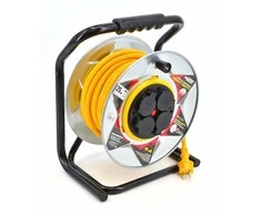 AW-Tools AWTOOLS pratęsimas BUGNAS METAL GELTONAS HEAVY DUTY 50m 3x2,5 mm 16A / 3680W / IP44 NEOPRENAS