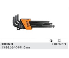 Beta Tools BETA VISIŠKIOJO VERŽTAŽRAKČIAI 9vnt/1,5-10mm/96BP/SC9