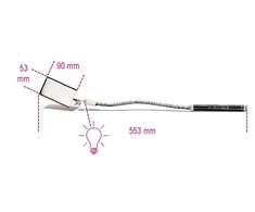 Beta Tools BETA PATIKROS VEIDRODIS, STAČIAKAMPIS, LANKSUS, SU FONINIU APŠIEŠIMU 1715FL/B
