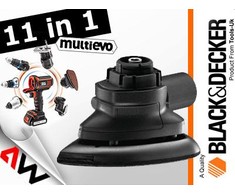 Black &amp; Decker „Juodas &amp; Decker MULTIEVO“ orbitinio šlifuoklio galvutė Juodas &amp; Decker [MTSA2-XJ]
