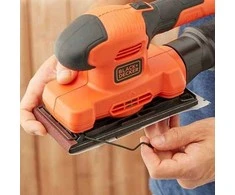 Juodas+DECKER šlifuoklis vibracinis 150W 1/3"