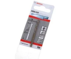 Bosch HSS-Co grąžtas metalui 3,3mm, 1 vnt.