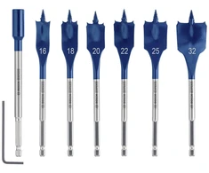 Bosch „EXPERT Self Cut Speed“ plunksninių grąžtų rinkinys 16 / 18 / 20 / 22 / 25 / 32 mm 7 vnt. (2608900334)