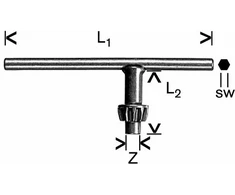 Bosch Raktas krumpliuotam griebtuvui, A tipo, 50 x 110 mm