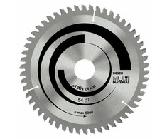 Pjovimo diskas medienai Bosch MULTI MATERIAL; 130x2x20,0 mm; Z42; -5°