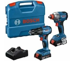 Įrankių rinkinys Bosch 06019N2124 (GDX 18V-285 + GSB 185-LI); 18 V; 2x2,0 Ah akum.