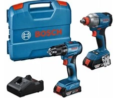 Įrankių rinkinys Bosch 06019N2123 (18V-285 + GSR 185-LI); 18 V; 2x2,0 Ah akum.