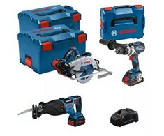 Įrankių rinkinys Bosch Rinkinys NARZÄDZI 18V GSB+GKS+GSA 1*4.0AH + 2*5.5AH