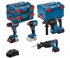 Bosch Rinkinys NARZÄDZI 18V GSR+GDX+GBH+GSA 1*4.0AH + 2*5.5AH
