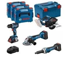 Bosch kombinuotas rinkinys 4 įrankiams 18 V baterijos