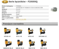 BOSTITCH GWOŹDZIE F 2,50-50 P Q 9,9m ...