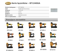 BOSTITCH SZTYFTY BT13 40mm 5000 vnt.