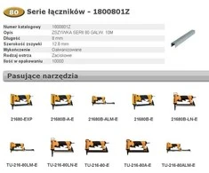 BOSTITCH ZSZYWKI 80 8mm 10 000 vnt.