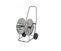 BRADAS ritė sodo žarnai, su ratais ALUMINIOWY 90mb 3/4" ZINCATO