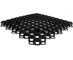 Bradas MULTI sodo grotelės, juodos, 600x600x40 mm, KRMG40BC