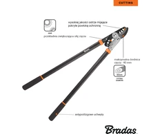 Bradas V-SERIES-D pavarų genėtuvas su praeinančiu peiliu KT-V1220