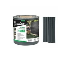 Bradas tvoros juosta 19cm x 35m + 20 laikiklių, pilka RAL7016