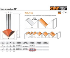 Freza (90*) HM S=8 D=12.7x12.7, CMT