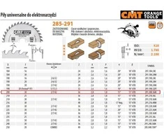 Diskas pjovimo 200x2,8x30 Z36 HM, CMT