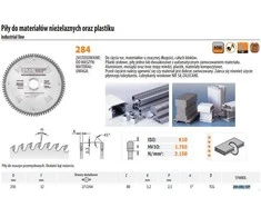 Pjovimo diskas aliuminiui CMT 284; 250x3,2x32; Z80; 5°