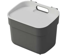 Šiukšlių dėžė CURVER READY, pilkos sp., 25 x 18,6 x 20,3 cm, 5 l