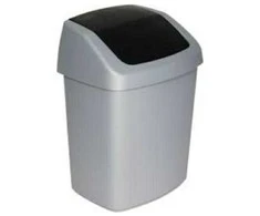 Curver / Keter CURVER GARBAGE BIN 25L /DARK Pilkas/ Sidabrinis