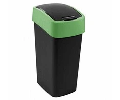 Keter CURVER ŠIUKŠLIADĖŽĖ „FLIP BIN” 45L /JUODA/ ŽALIA