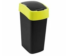 Keter CURVER ŠIUKŠLIADĖŽĖ „FLIP BIN” 9L /JUODA/ GELTONA