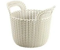 Plastikinis krepšys Knit XS Curver 19x23x19cm baltas