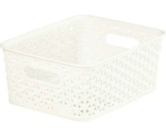Plastikinis krepšys CURVER MY STYLE, baltos spalvos, h10 x 25,5 x 19,6 cm, 8 L
