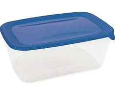 Maisto laikymo dėžutė CURVER FRESH&amp;GO, mėlynu dangteliu, h10 x 26 x 17 cm, 3 L
