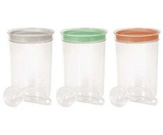 Curver / Keter CURVER CONTAINER BIURIEMS STRAIPSNIEMS 1,7L MIX COLOR / MIX MINT / ŠVIESI PILKA / PEACH