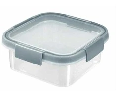 Curver / Keter CURVER SQUARE MAISTO KONTEINeris 0,9L /SKAIDRUS/ PILKA MĖLYNA