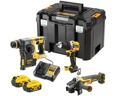 Akumuliatorinis komplektas Combo DCD800+DCH273+DCG405, 2x5.0Ah, 18V XR, DEWALT [DCK330P2T-QW]