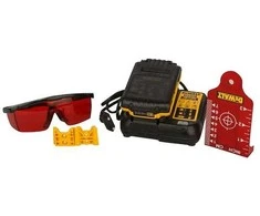 DeWalt 18V Lazerinis nivelyras su 1 x 2Ah baterija (DCE074D1R-QW)